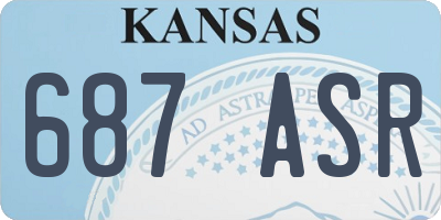 KS license plate 687ASR