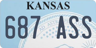 KS license plate 687ASS
