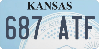 KS license plate 687ATF