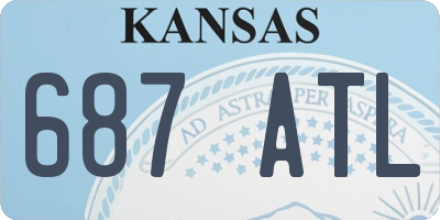 KS license plate 687ATL