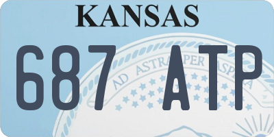KS license plate 687ATP