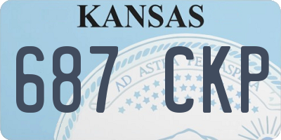 KS license plate 687CKP