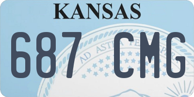 KS license plate 687CMG