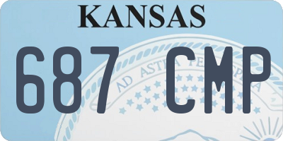 KS license plate 687CMP
