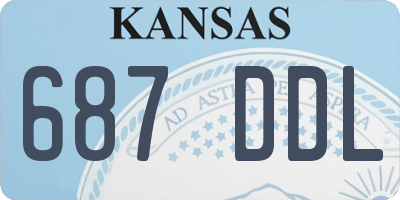 KS license plate 687DDL