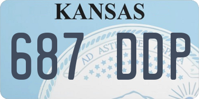 KS license plate 687DDP