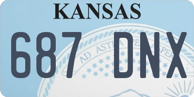 KS license plate 687DNX