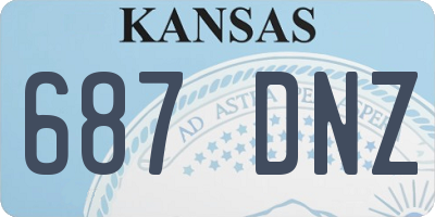 KS license plate 687DNZ