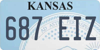 KS license plate 687EIZ