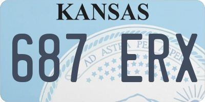 KS license plate 687ERX