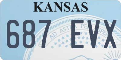 KS license plate 687EVX
