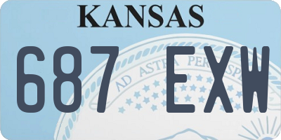 KS license plate 687EXW