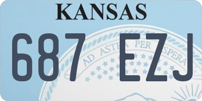 KS license plate 687EZJ