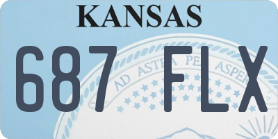 KS license plate 687FLX