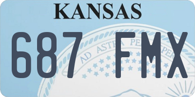 KS license plate 687FMX