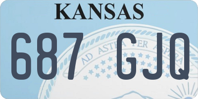 KS license plate 687GJQ