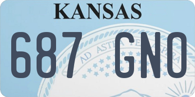 KS license plate 687GNO