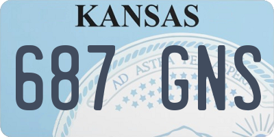 KS license plate 687GNS