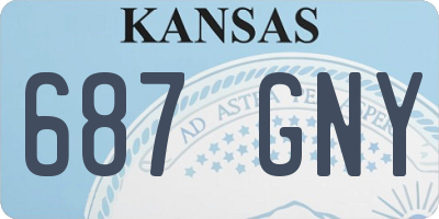 KS license plate 687GNY