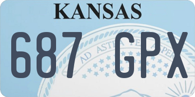 KS license plate 687GPX