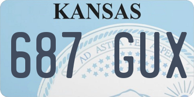 KS license plate 687GUX