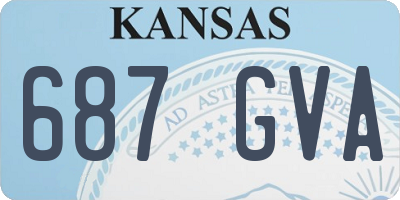 KS license plate 687GVA