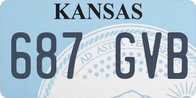 KS license plate 687GVB