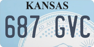 KS license plate 687GVC