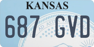 KS license plate 687GVD