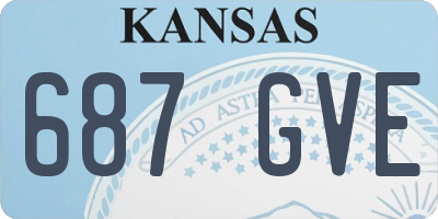 KS license plate 687GVE