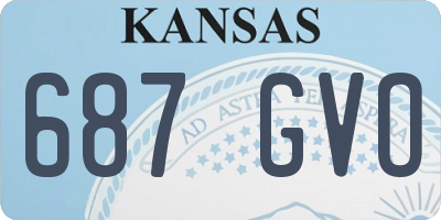 KS license plate 687GVO