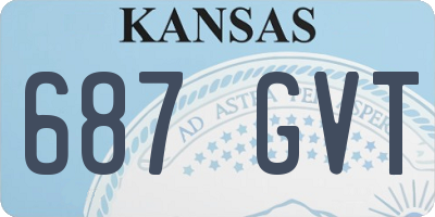 KS license plate 687GVT