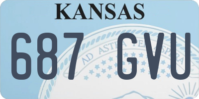KS license plate 687GVU