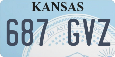 KS license plate 687GVZ