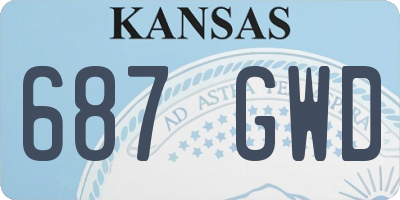 KS license plate 687GWD