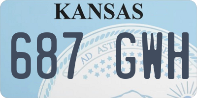 KS license plate 687GWH