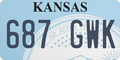 KS license plate 687GWK