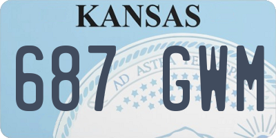 KS license plate 687GWM