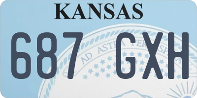 KS license plate 687GXH