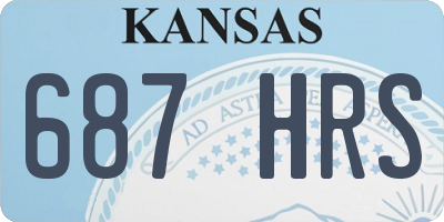 KS license plate 687HRS