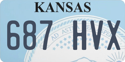 KS license plate 687HVX