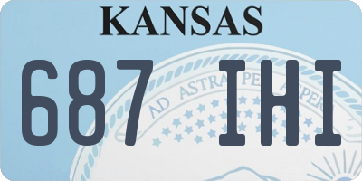 KS license plate 687IHI