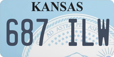 KS license plate 687ILW