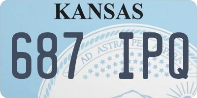 KS license plate 687IPQ