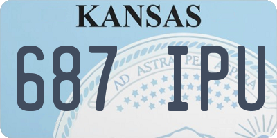 KS license plate 687IPU