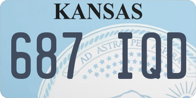 KS license plate 687IQD