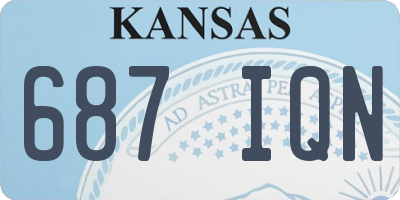 KS license plate 687IQN