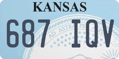 KS license plate 687IQV