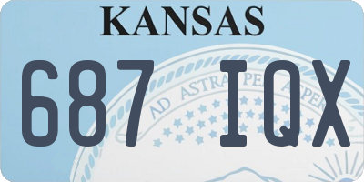 KS license plate 687IQX