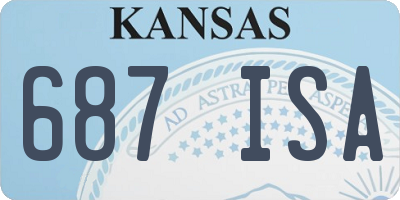 KS license plate 687ISA